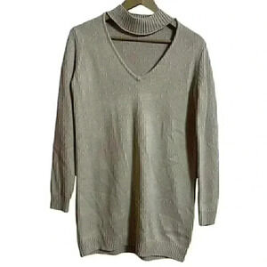 Tobi Dress Women’s Small Oatmeal Super Soft Cut Out Sweater